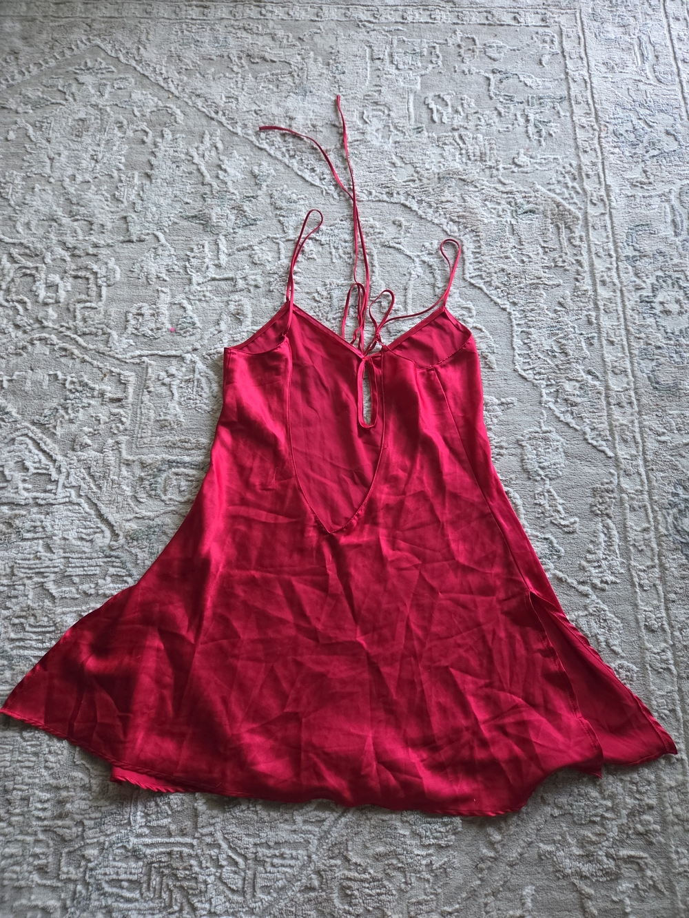La SENZA Red Satin Lingerie Top